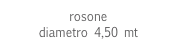 rosone 
diametro 4,50 mt