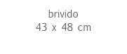 brivido
43 x 48 cm