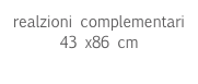 realzioni complementari
43 x86 cm